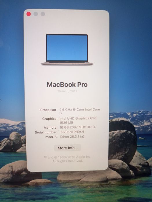 Mac book pro 2019