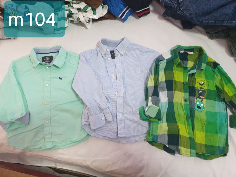 Lot camasi baietei marime 104