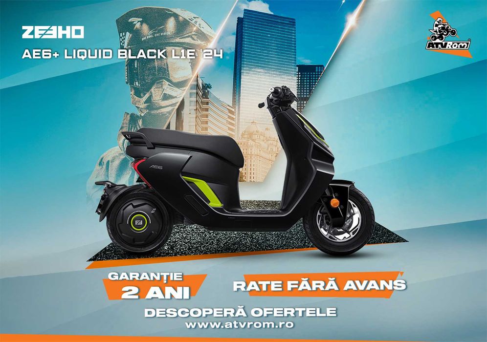 Scuter CFMOTO ZEEHO AE6+ Liquid Black L1e '24