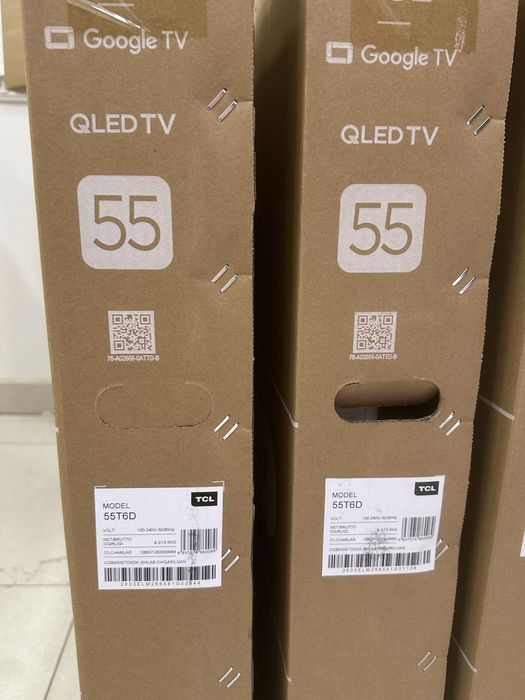 Телевизор TCL 55 T6D QLED 2026 GoogleTv новый модель Доставка Прошивка