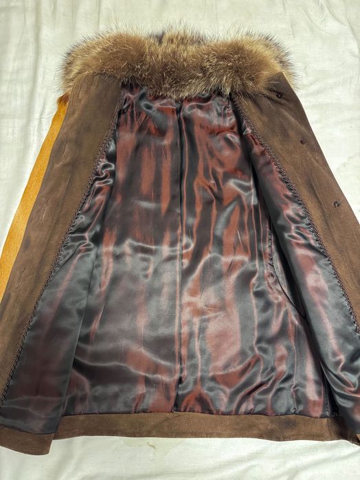 Яке / палто от естествена кожа и косъм от антилопа