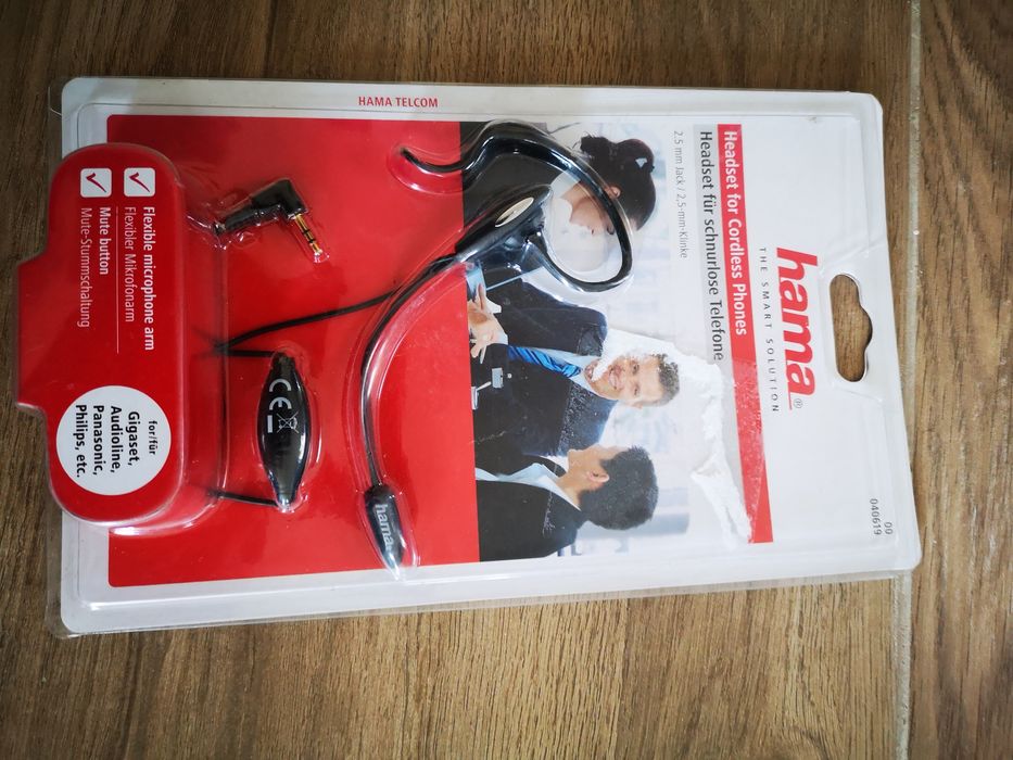 Casti Hama cu mufa jack de 2,5 mm cu microfon