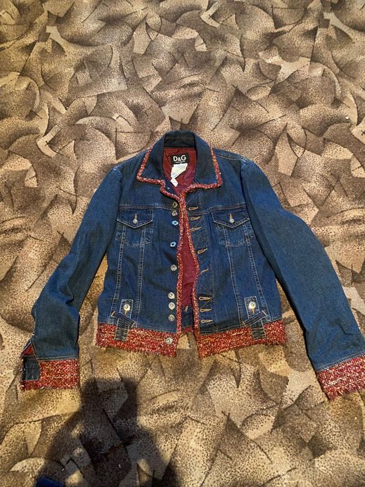 Куртки D&G джинс и кожа