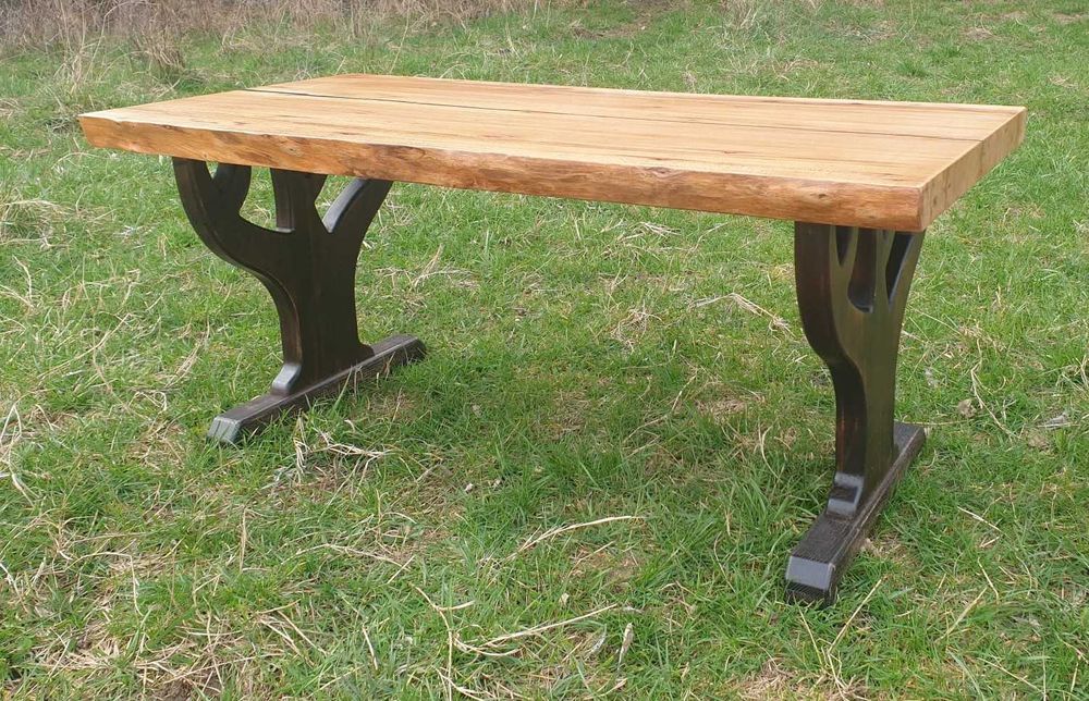 Măsuță de cafea cu blat de stejar și rășină