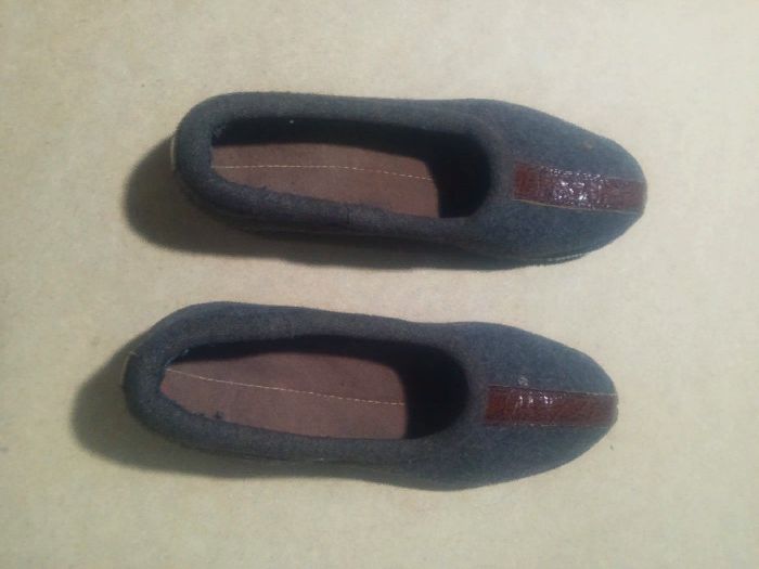 тапочки из войлока