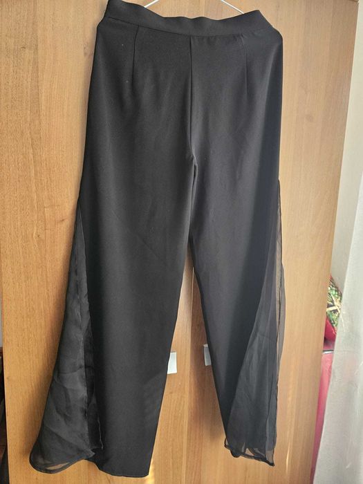 Pantaloni de ocazie largi voal