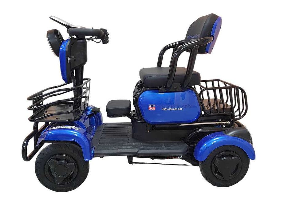 Електрическа четириколка М19 TK с три седалки – 1500W