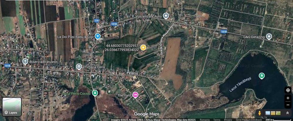 Vand 2 loturi teren intravilan in Peris 470 + 480 mp