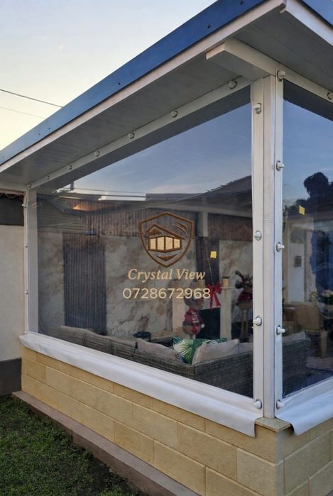 Folie transparentă pentru închideri terase sau foișoare