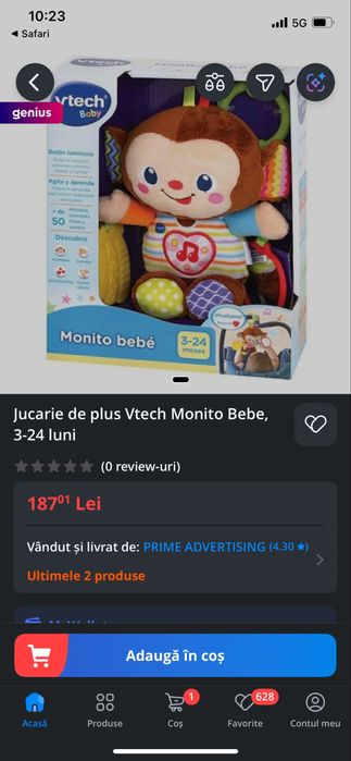 (NOU) Maimuta interactiva V-Tech - RO