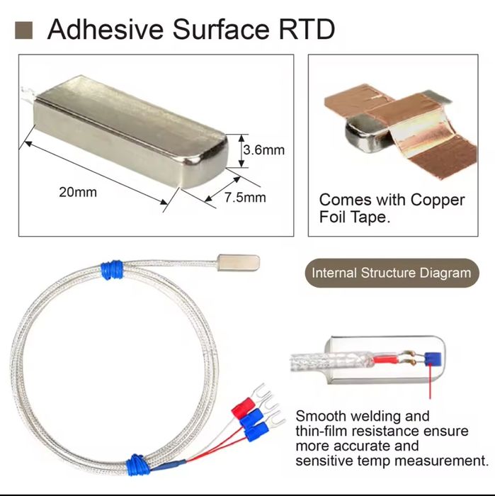 Терморезистор тип pt100