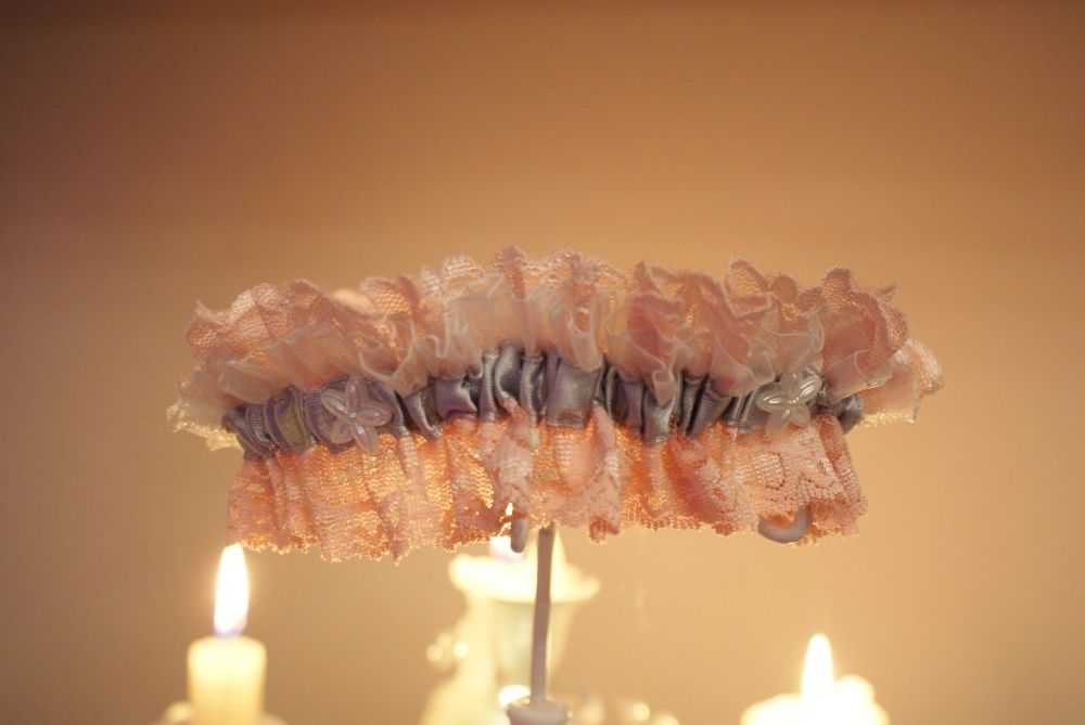 Jartiera mireasa NOUA hand made 100% in Romania Bridal garter