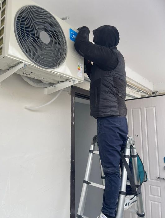 Установка  кондиционер