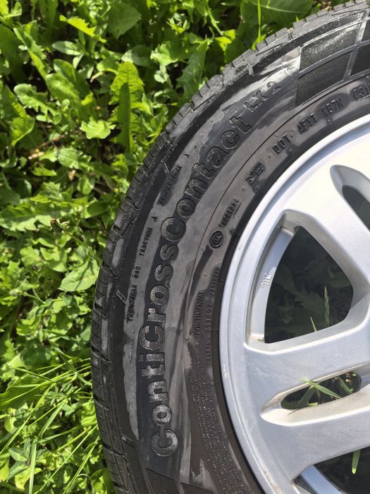 Honda лети джанти 15-ки, 15X6JJ 50, с гуми Continental ContiCrossContact LX 2, 205/70 R 15 H