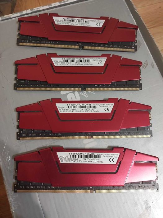 16GB DDR4 3600Mhz CL18/CL19 - Corsair Vengеance LPX, G.Skill Ripjaws