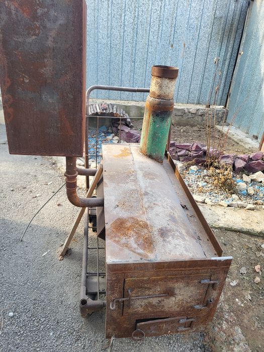 Банная печь горизонтальная