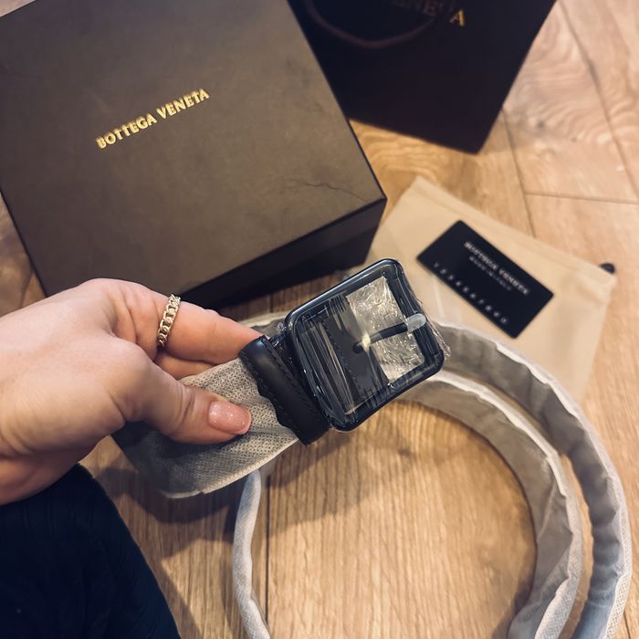 Curea Bottega Veneta noua maro
