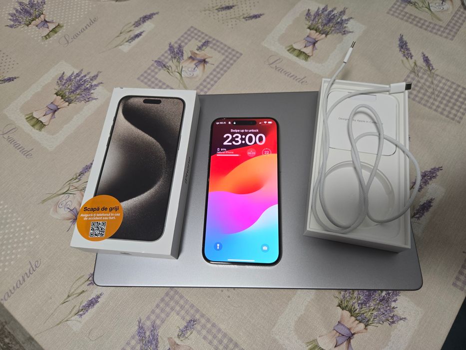 iPhone 15 Pro Max 1TB cu iOS 17 VERSIUNE RARA