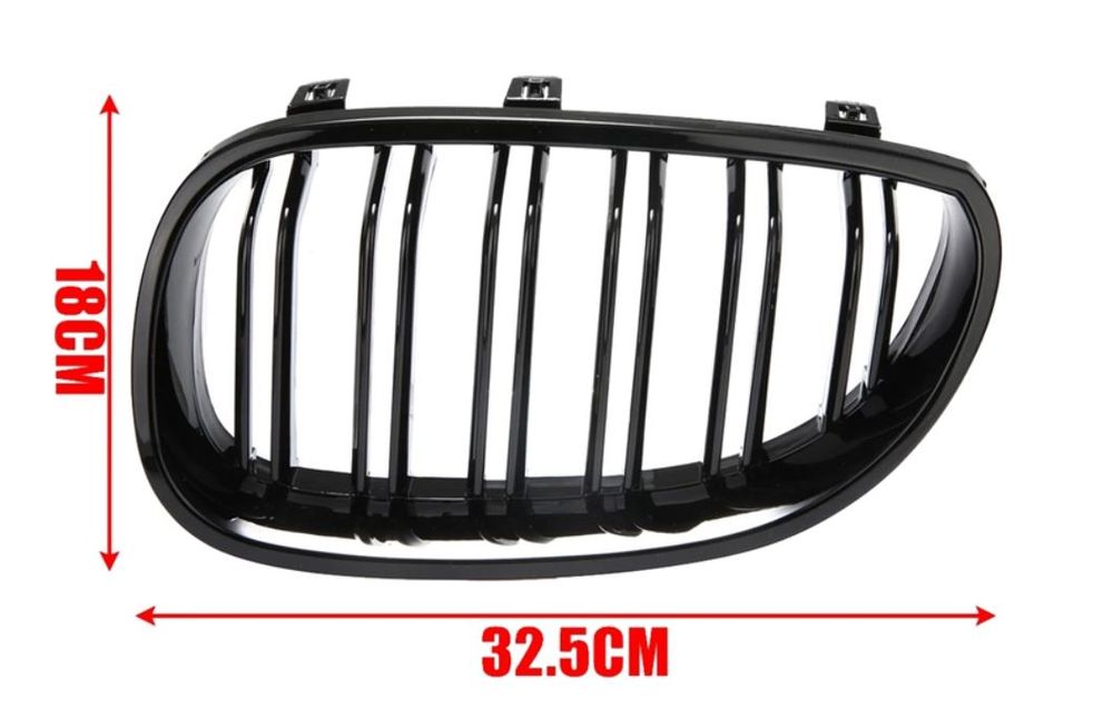 Set grile Nari Duble M BMW Seria 5 E60/E61 negru lucios