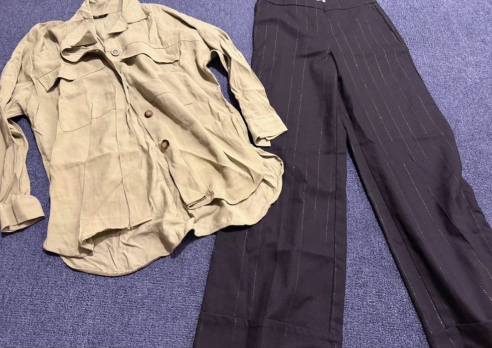 Camasa si pantaloni evazati