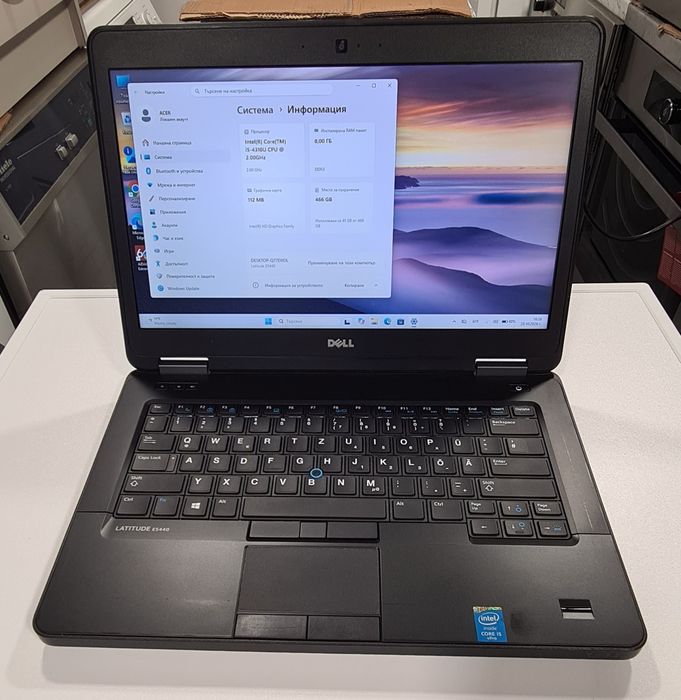 Лаптоп Dell Latitude E5440 с Топ батерия!
