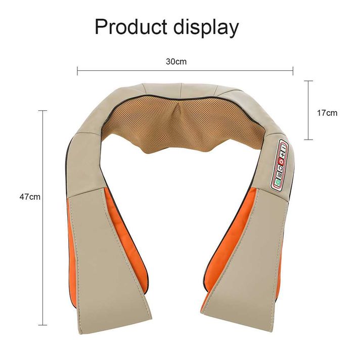 6Д Шиацу масажор за цяло тяло гръб крака врат ръце бежов