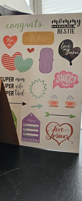 Крафт албум тип акордеон + стикери