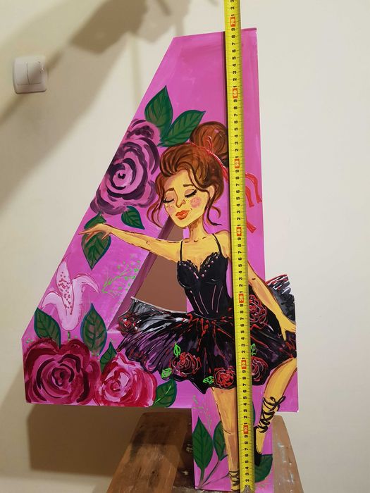 Стойка балерина и цифра