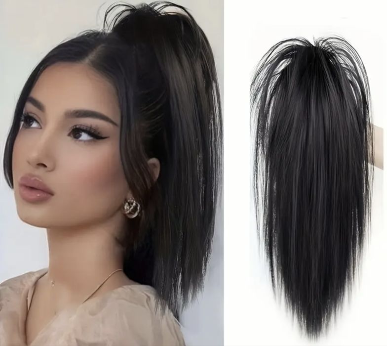 Волосы на заколке