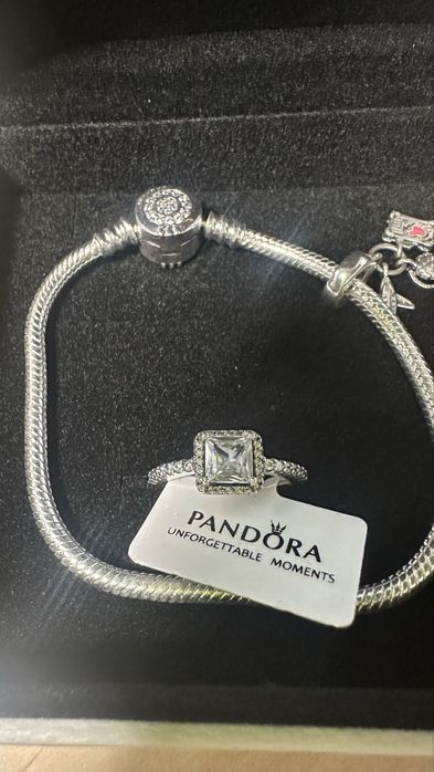 Set Pandora - Brățară + Charm + Inel