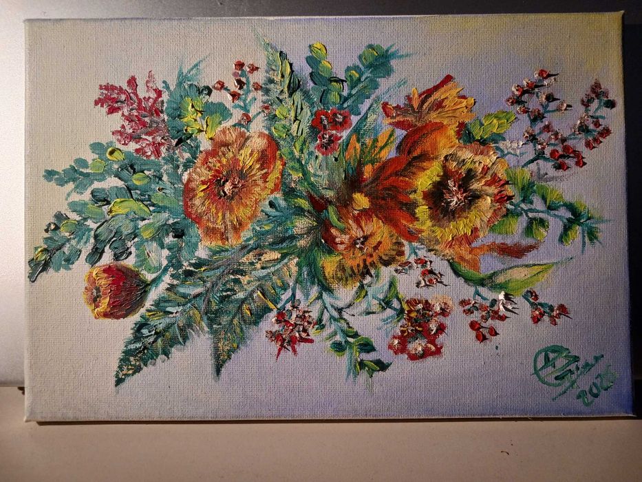 Tablou pictat ulei pe panza (30 cmx 20cm))