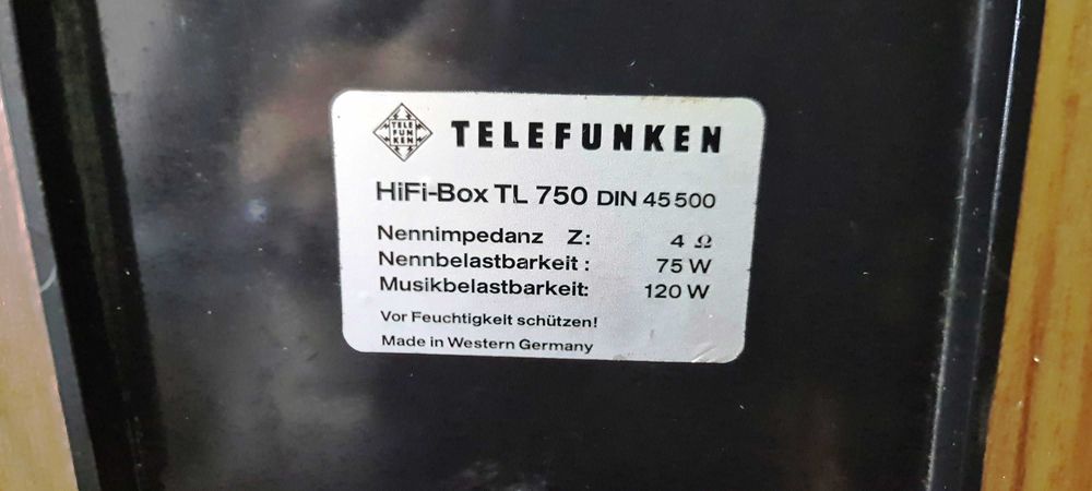 Boxe Telefunken HiFi Box TL-750, putere 75-120W