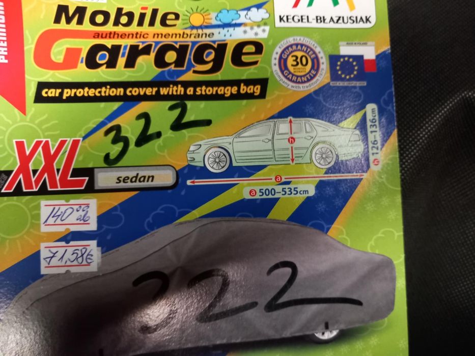 Брезентови покривала за защита на автомобила