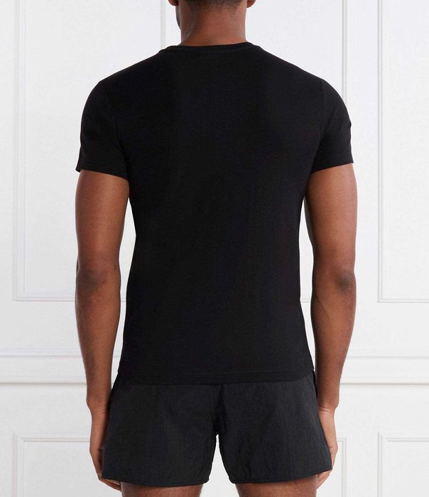 EMPORIO ARMANI, Оригинална черна тениска , размери: S,M,L,XL и XXL