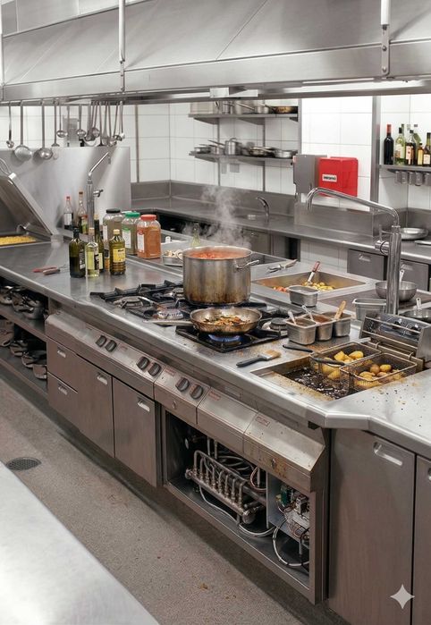 Ремонт оборудования для кафе и ресторанов: печи, плиты, вытяжки