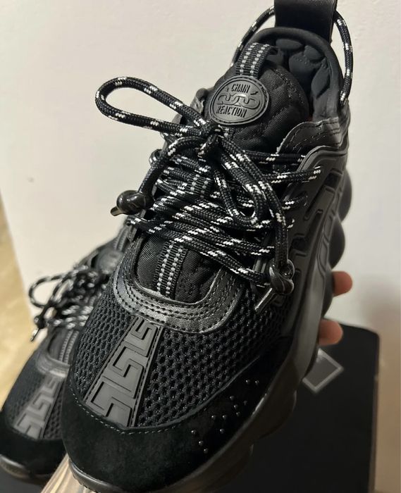 Adidasi versace chain reaction negrii  40-44