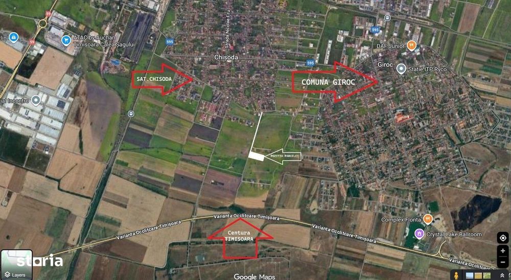 Teren de vanzare, in Chisoda, Timisoara