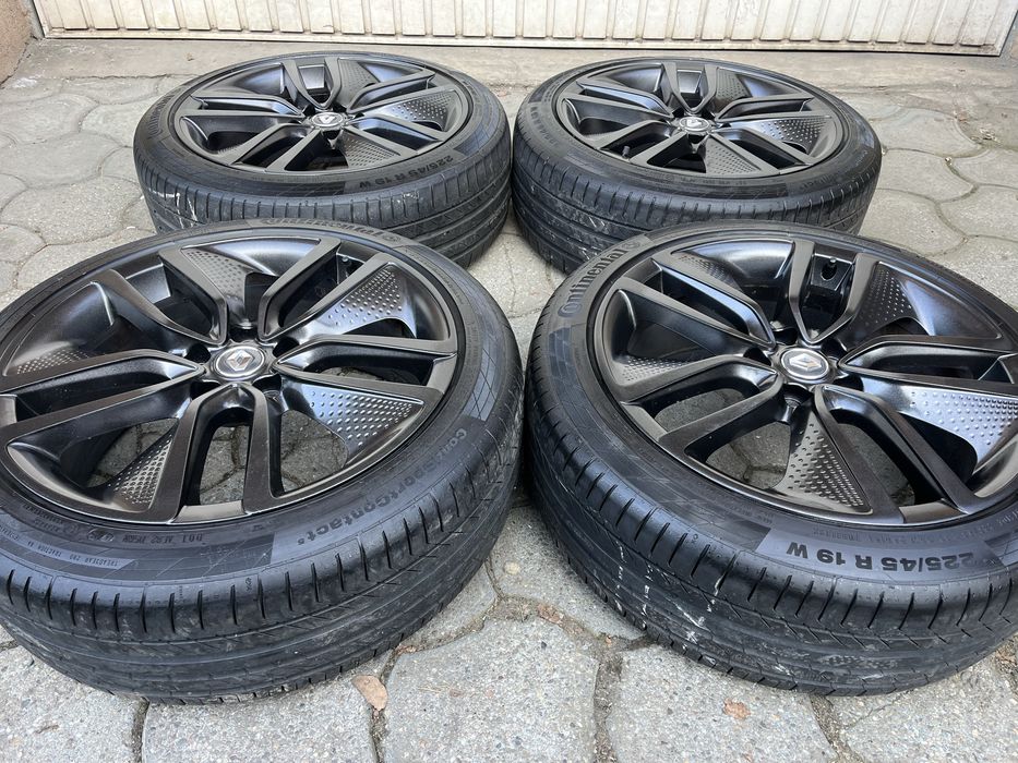 Jante aliaj 5x114.3mm, anvelope vara 225/45 R19 Renault Kadjar, Captur, Koleos, Nissan