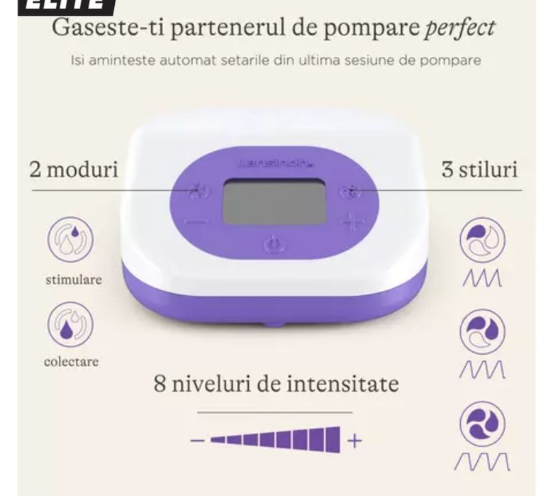 Pompa de san electrica Lansinoh bebeluș alăptat