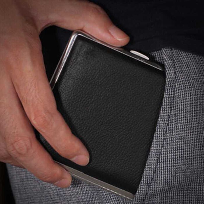 НОВА ЛУКСОЗНА ТАБАКЕРА. КОЖЕНИ ТАБАКЕРИ ЗА 100ММ, SLIM И 80ММ ЦИГАРИ.Tabakera Slim Cigarette Case Cigarette Box.Подарък за пушач Подарък за мъж и жена