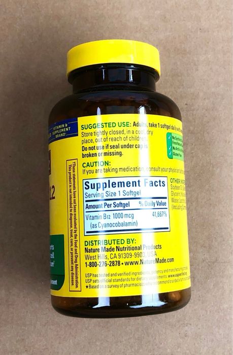 Nature Made Vitamin B12 1000 mcg softgels (400 count)