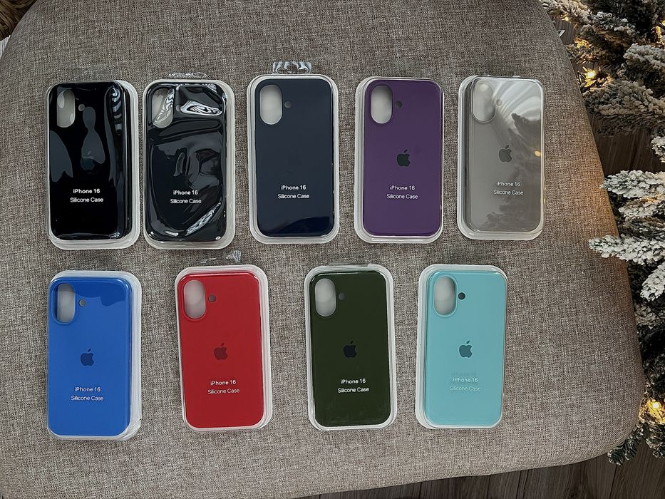 Huse premium din silicon pentru iPhone 16