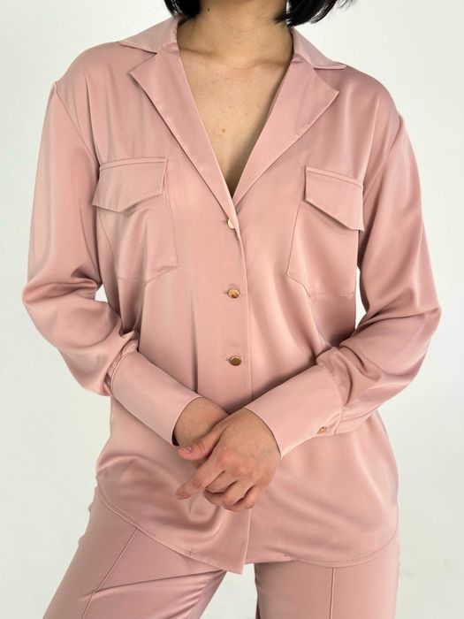 Костюм женский, шелковый FelivAro, брючный, Турция