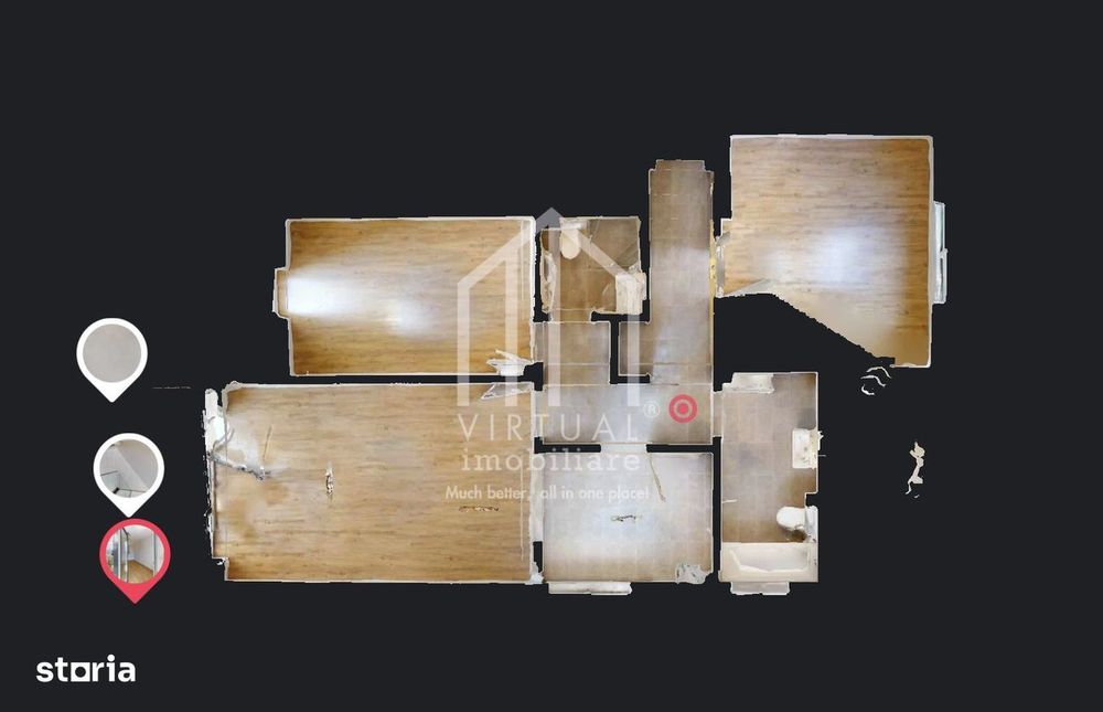 Apartament cu 3 camere la cheie, loc de parcare, terasa 12mp