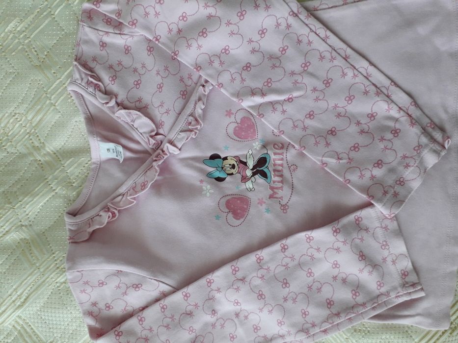 2 блузки с дълъг ръкав за момиче р.128