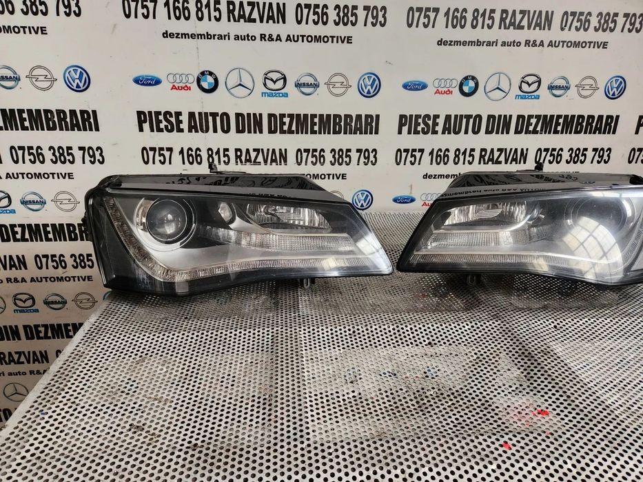 Faruri Far Stanga Dreapta Audi A8 4H D4 Led Bi-Xenon Adaptiv Volan Stanga Complete Cod 4H  4H Dezme