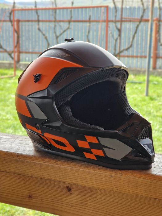 Cască Full-Face Enduro Mărimea S +2 Perechi De Ochelari