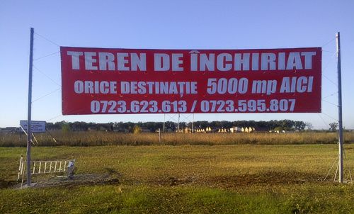 Bannere de exterior - cea mai economica varianta de promovare!