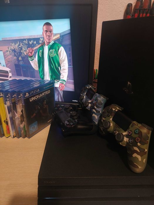 1Г Гаранция ! PlayStation 4 PS4 Pro 1TB SW 9.60 Sony плейстейшън игра