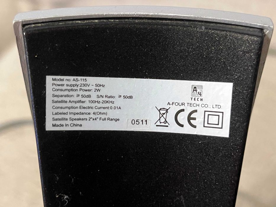 Boxe Stereo Calculator A4 Tech AS-115 Functionale Calitate Sunet PC